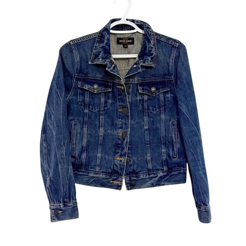 J.Crew Indigo Denim Jacket XS Womens Classic Fit